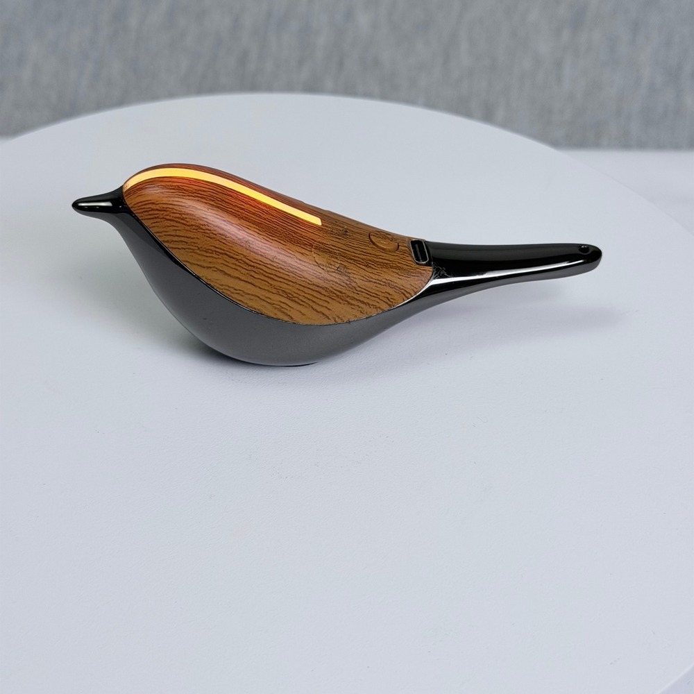 Mawode B20 Bird Sound Machine Bluetooth Speaker Night Light Gunmetal Wood Grain